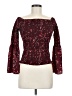 Express Burgundy 3/4 Sleeve Blouse Size M - photo 1