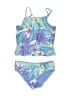 Hurley Tropical Blue Two Piece Swimsuit Size 4 - photo 1
