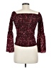 Express Burgundy 3/4 Sleeve Blouse Size M - photo 2