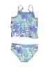 Hurley Tropical Blue Two Piece Swimsuit Size 4 - photo 2