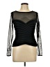 JS Collections Black Long Sleeve Top Size 10 - photo 1