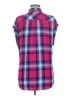 Rails 100% Rayon Plaid Pink Short Sleeve Button-Down Shirt Size M - photo 2