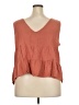 Gap 100% Cotton Orange Sleeveless Blouse Size XXL - photo 2