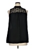 Lily White 100% Polyester Black Sleeveless Blouse Size XL - photo 1