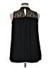 Lily White 100% Polyester Black Sleeveless Blouse Size XL - photo 2