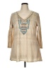 Reba Tan 3/4 Sleeve Blouse Size XL - photo 1