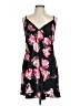 George 100% Polyester Floral Black Casual Dress Size L - photo 1