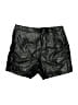 Zara Basic Metallic Black Shorts Size L - photo 1