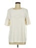 Ann Taylor LOFT Ivory Short Sleeve Top Size M - photo 1