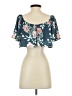 Leith 100% Polyester Teal 3/4 Sleeve Blouse Size S - photo 2