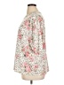 Hopely Floral Ivory Short Sleeve Blouse Size XL (estimated) - photo 5