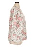 Hopely Floral Ivory Short Sleeve Blouse Size XL (estimated) - photo 4