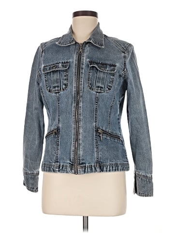 French Cuff Denim Jacket (view 1)