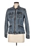 French Cuff 100% Cotton Blue Denim Jacket Size M - photo 1