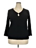 Cable & Gauge Black 3/4 Sleeve Top Size 2X - photo 1