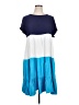 Unbranded Color Block Blue Casual Dress Size 3X - photo 1