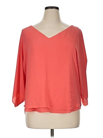 White House Black Market 3/4 Sleeve Blouse (view 1)