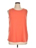 Ellen Tracy Orange Sleeveless T-Shirt Size XL - photo 1