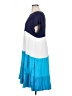 Unbranded Color Block Blue Casual Dress Size 3X - photo 5