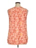Ann Taylor LOFT 100% Rayon Orange Sleeveless Blouse Size XL - photo 2