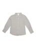 Janie and Jack 100% Cotton Checkered-gingham Tan Long Sleeve Button-Down Shirt Size 5 - photo 1