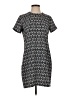 Adrienne Vittadini 100% Polyester Graphic Gray Casual Dress Size 2 - photo 1