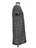 Adrienne Vittadini 100% Polyester Graphic Gray Casual Dress Size 2 - photo 4