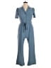 Monteau 100% Polyester Solid Blue Jumpsuit Size XL - photo 1