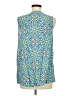 J.Jill 100% Rayon Blue Sleeveless Blouse Size M - photo 2