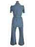 Monteau 100% Polyester Solid Blue Jumpsuit Size XL - photo 2