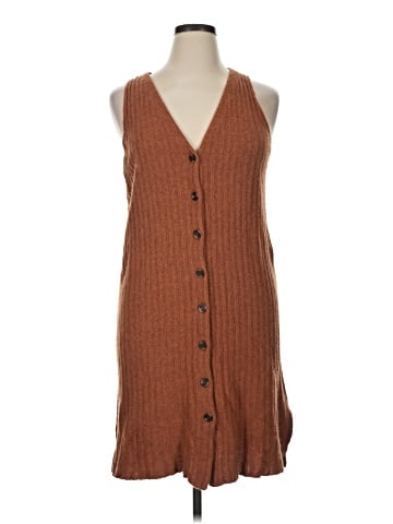 Madewell Button-Front Tank Sweater Dress (view 1)