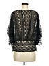 Solitaire 100% Polyester Black 3/4 Sleeve Blouse Size M - photo 2