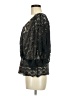 Solitaire 100% Polyester Black 3/4 Sleeve Blouse Size M - photo 5