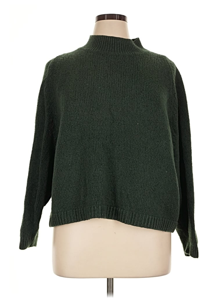 Pre-owned Old Navy Turtleneck Sweater In Green