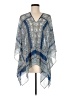 J.Jill 100% Polyester Blue Kimono One size - photo 1