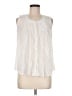 Papillon 100% Viscose Ivory Sleeveless Blouse Size M - photo 1
