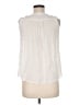 Papillon 100% Viscose Ivory Sleeveless Blouse Size M - photo 2