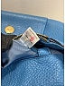 MCM 100% Leather Solid Blue Leather Shoulder Bag One size - photo 9