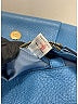 MCM 100% Leather Solid Blue Leather Shoulder Bag One size - photo 5