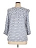 MICHAEL Michael Kors Blue 3/4 Sleeve Blouse Size XL - photo 2