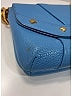 MCM 100% Leather Solid Blue Leather Shoulder Bag One size - photo 6