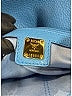 MCM 100% Leather Solid Blue Leather Shoulder Bag One size - photo 10