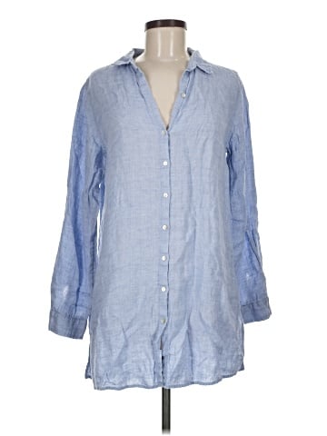 Sigrid Olsen Long Sleeve Button-Down Shirt (view 1)