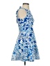 B. Darlin Print Blue Cocktail Dress Size 1 - photo 4