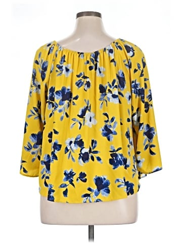 Elizabeth and James 3/4 Sleeve Blouse (view 2)