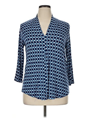 Cable & Gauge 3/4 Sleeve Blouse (view 1)