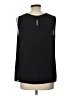 Talbots 100% Polyester Black Sleeveless Blouse Size L - photo 2