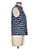 St. John Blue Sleeveless Blouse Size M - photo 4