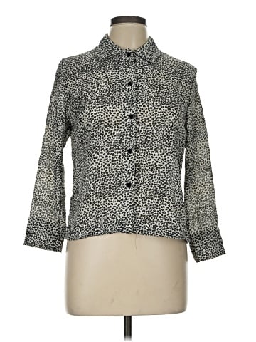 Plisse 3/4 Sleeve Blouse (view 1)