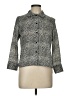 Plisse 100% Polyester Animal Print Gray 3/4 Sleeve Blouse Size L - photo 1